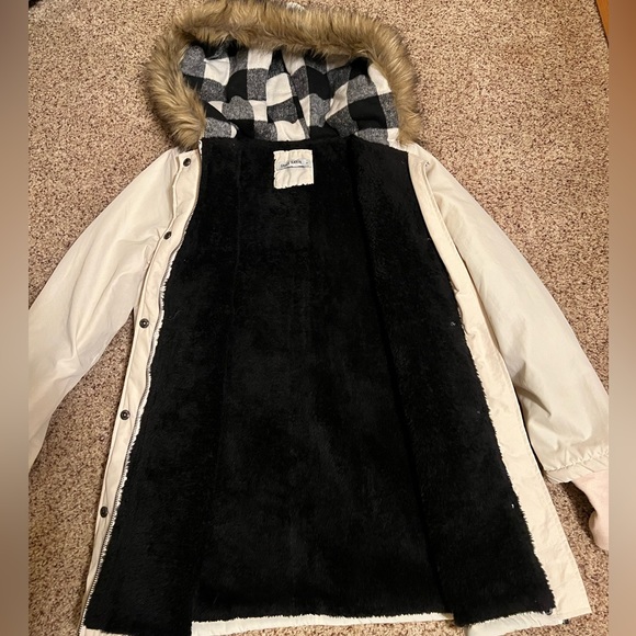 EUC Size SM GRACE KARIN Women's Hooded Fleece Line Faux Fur Jacket with Pockets - Picture 10 of 14